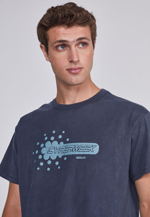 Polera Hombre Cyberweek Azul Sioux